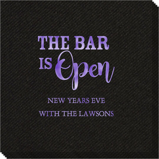 The Bar Is Open Linen Like Napkins